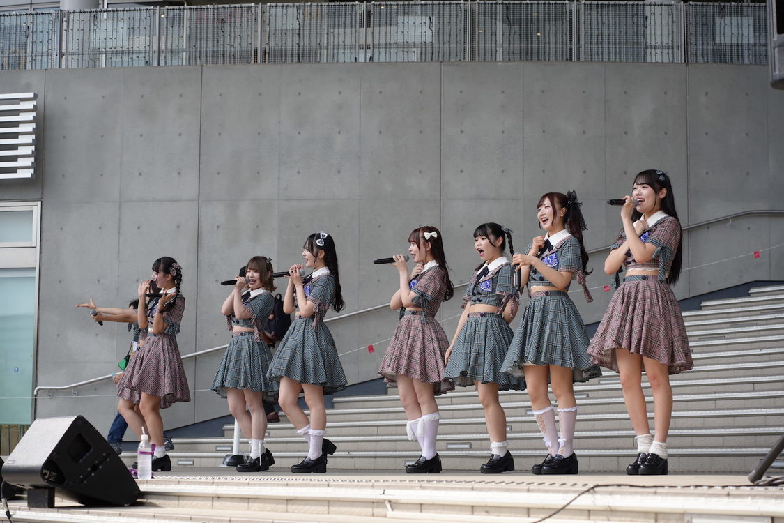 Sharply # × Flutter ♭＜フリーライブツアー2024春夏〜#かわちぃ友達と待ち合わせ〜＞ダイバーシティ東京プラザ フェスティバル広場（2024年6月29日）