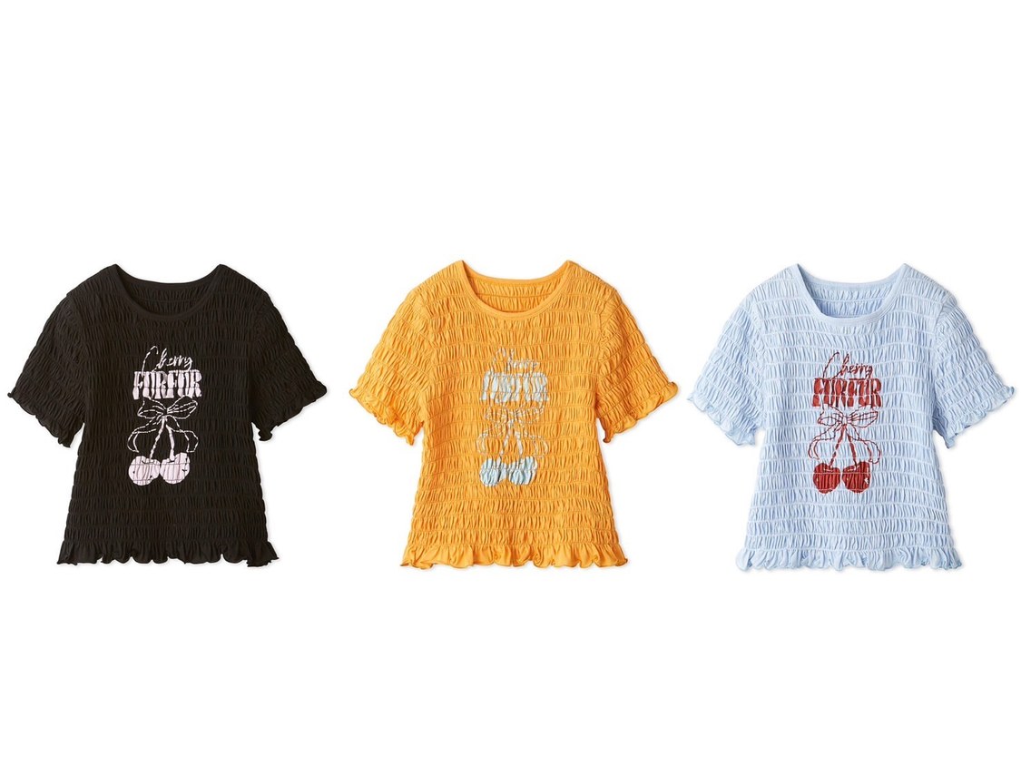 【上國料萌衣コラボ】チェリーギャザープルオーバー