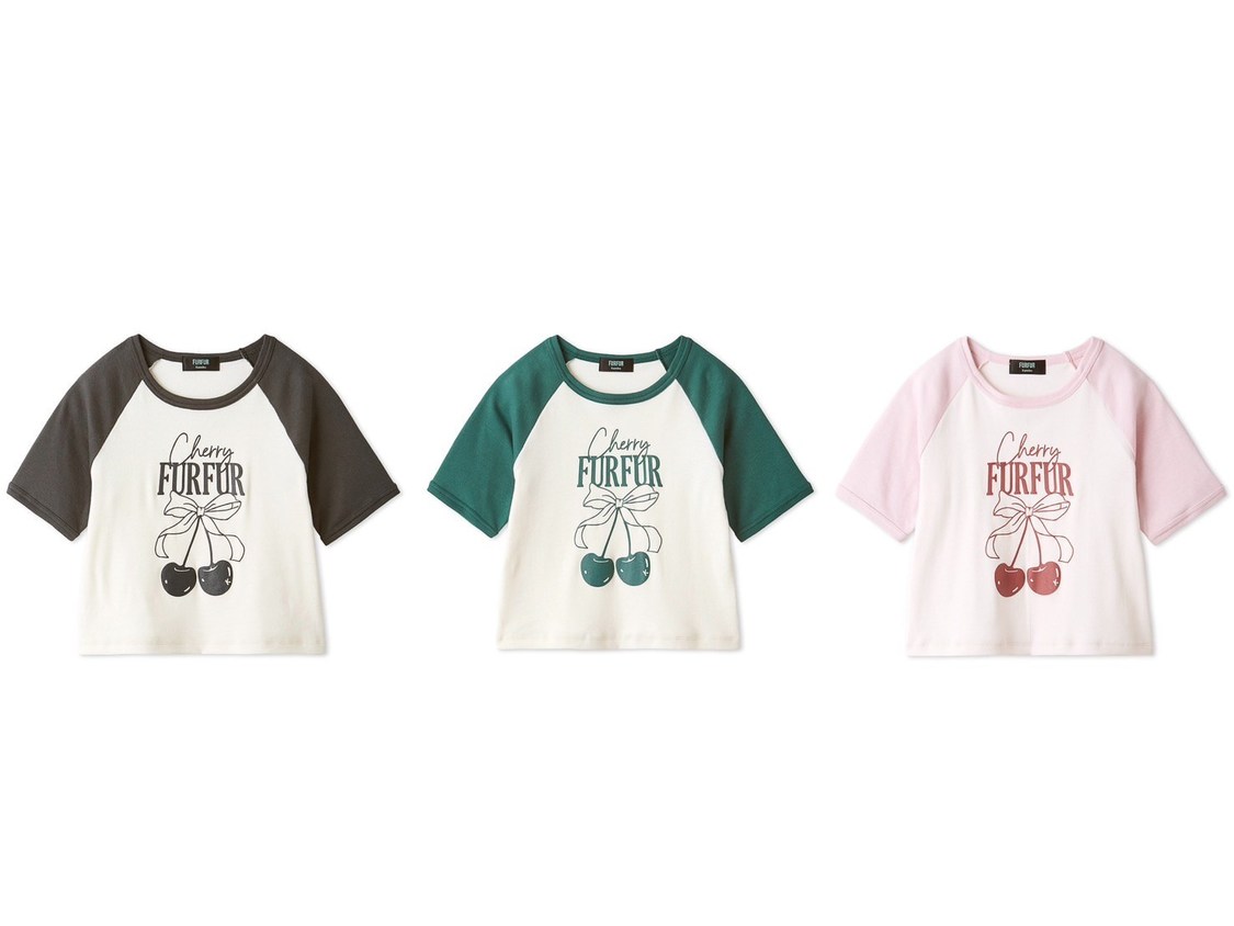 【上國料萌衣コラボ】チェリーラグランTシャツ