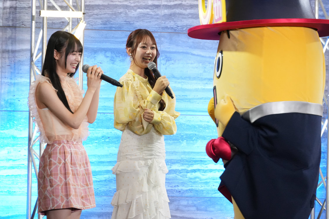 じゃんけんをしてアピールをする伊藤（＜ナナナバースデー！テレ東ファンフェスタ＞／2024年7月7日）