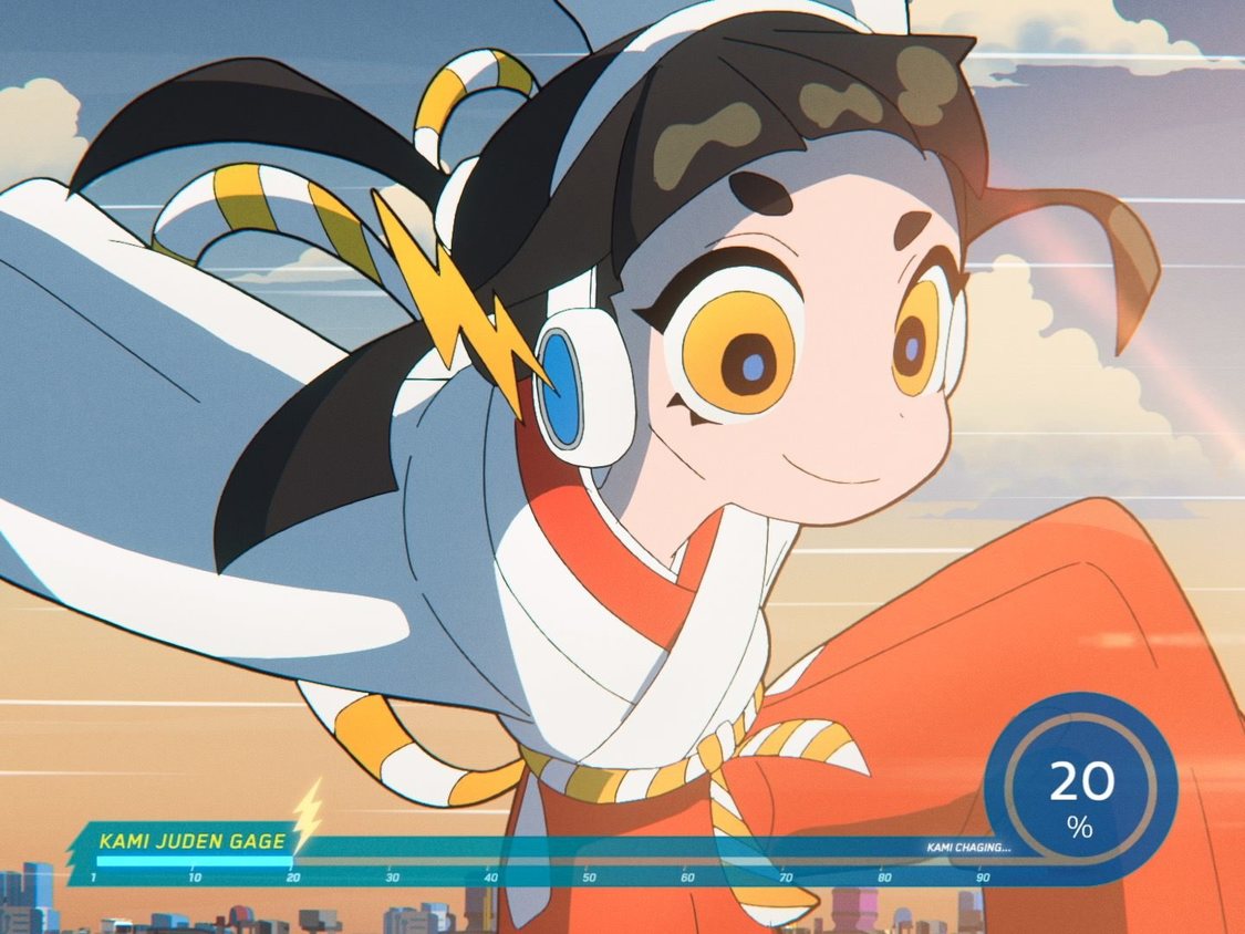 『motorola edge 50s pro』新CM「神ジューデンガール」篇場面写真