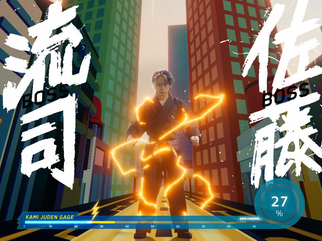 『motorola edge 50s pro』新CM「神ジューデンガール」篇場面写真