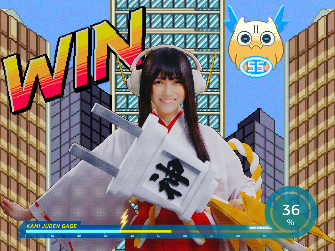 『motorola edge 50s pro』新CM「神ジューデンガール」篇場面写真