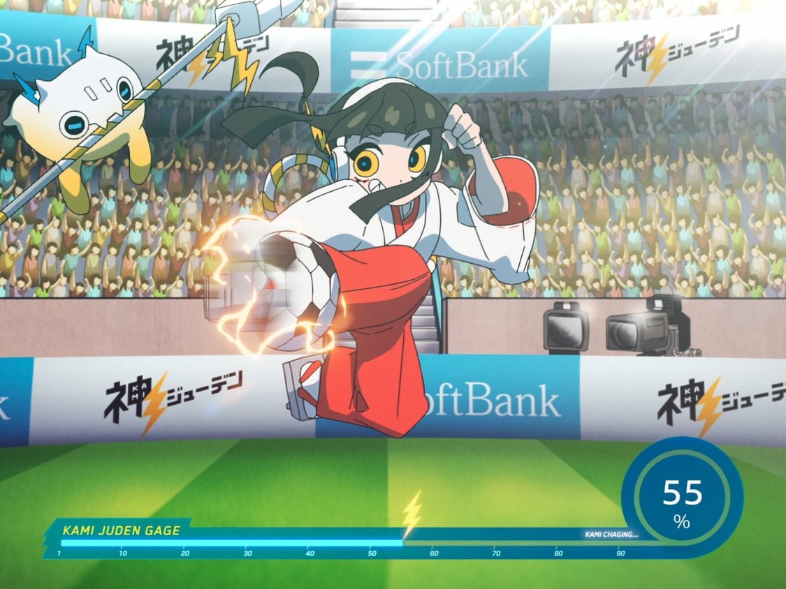 『motorola edge 50s pro』新CM「神ジューデンガール」篇場面写真