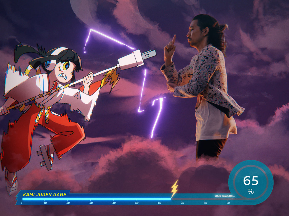 『motorola edge 50s pro』新CM「神ジューデンガール」篇場面写真