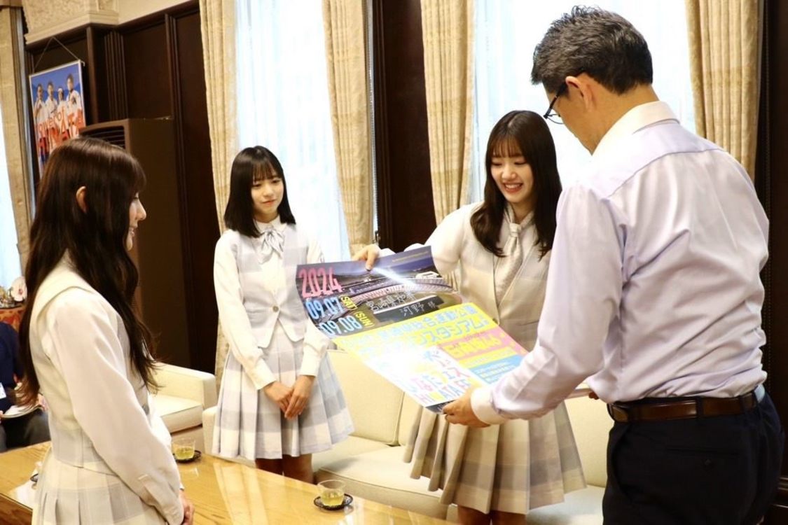 日向坂46＜宮崎県河野知事表敬訪問＞（2024年6月29日）