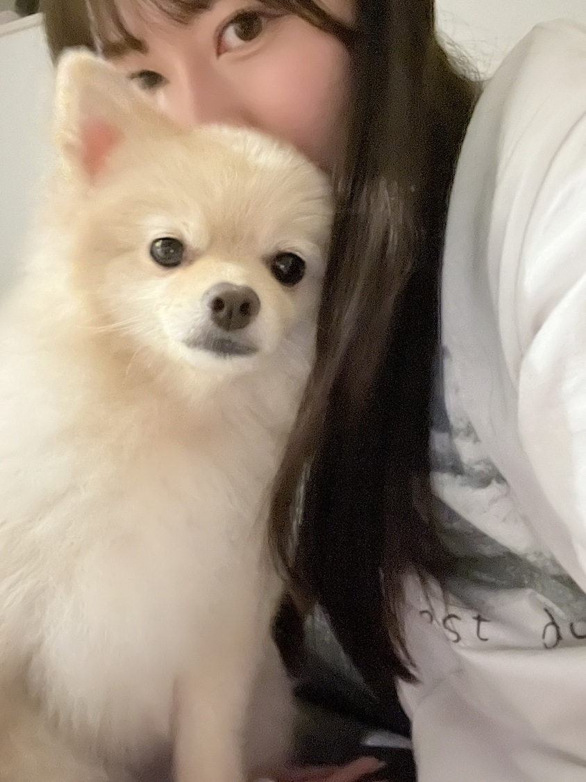 寝起きでくっついてきてくれたのが可愛くて思わず撮ってしまった2ショット