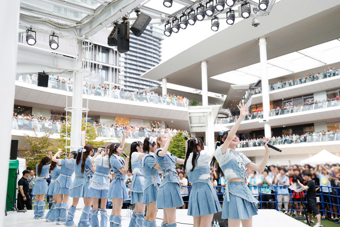 ＜≠ME 9thシングル「夏が来たから」リリースイベント＞ラゾーナ川崎プラザ（2024年8月31日／©YOANI）