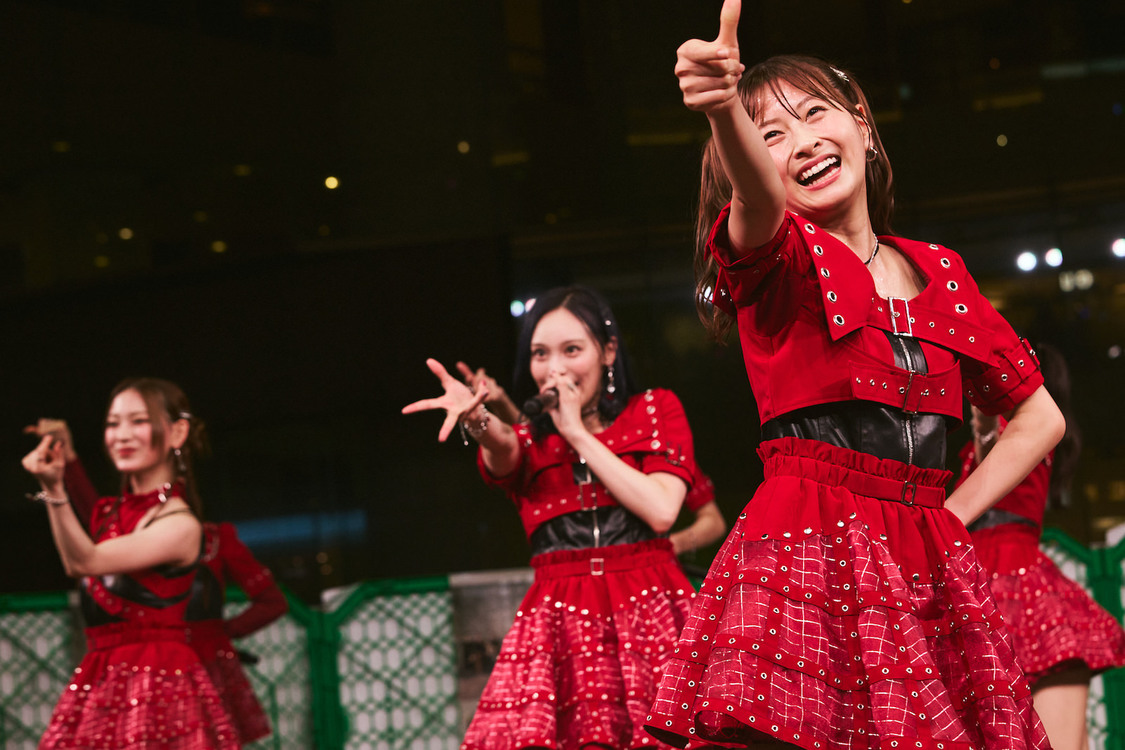 HKT48＜18thシングル「僕はやっと君を心配できる」発売記念ミニライブ＞キャナルシティ博多 サンプラザステージ（2024年9月11日／©︎Mercury）