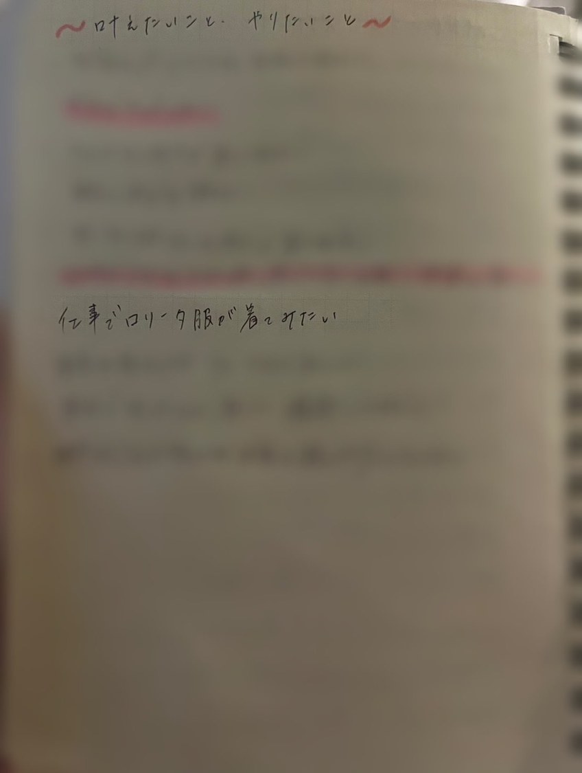 ないしょのノート