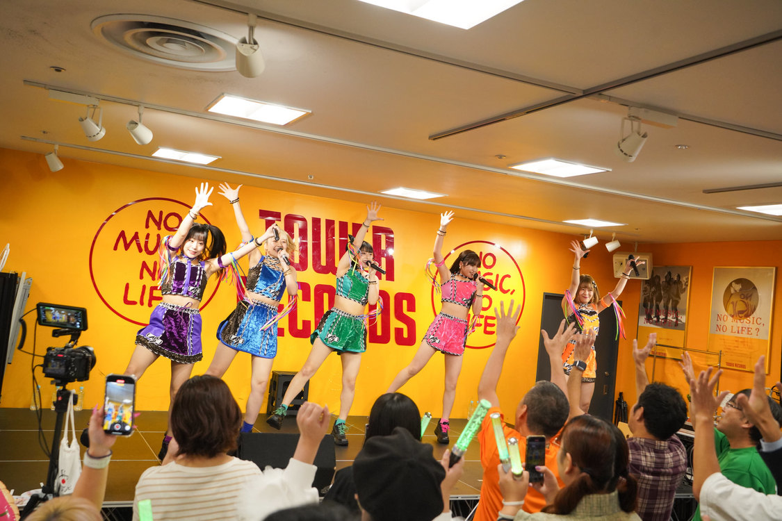 アップアップガールズ（仮）＜1st EP『Again!』リリース記念イベント＞タワーレコード錦糸町パルコ店（2024年10月23日）