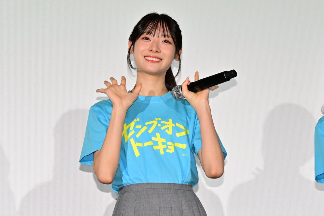 宮地すみれ＜映画『ゼンブ・オブ・トーキョー』大ヒット御礼舞台挨＞（2024年11月15日／(C)2024映画「ゼンブ・オブ・トーキョー」製作委員会）