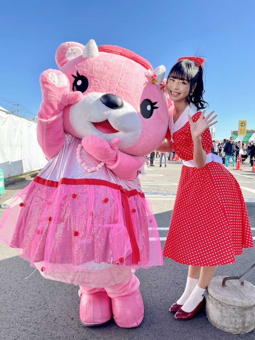 北海道応援キャラクター・コアックマ、寺嶋由芙＜世界キャラクターさみっとin羽生2024＞