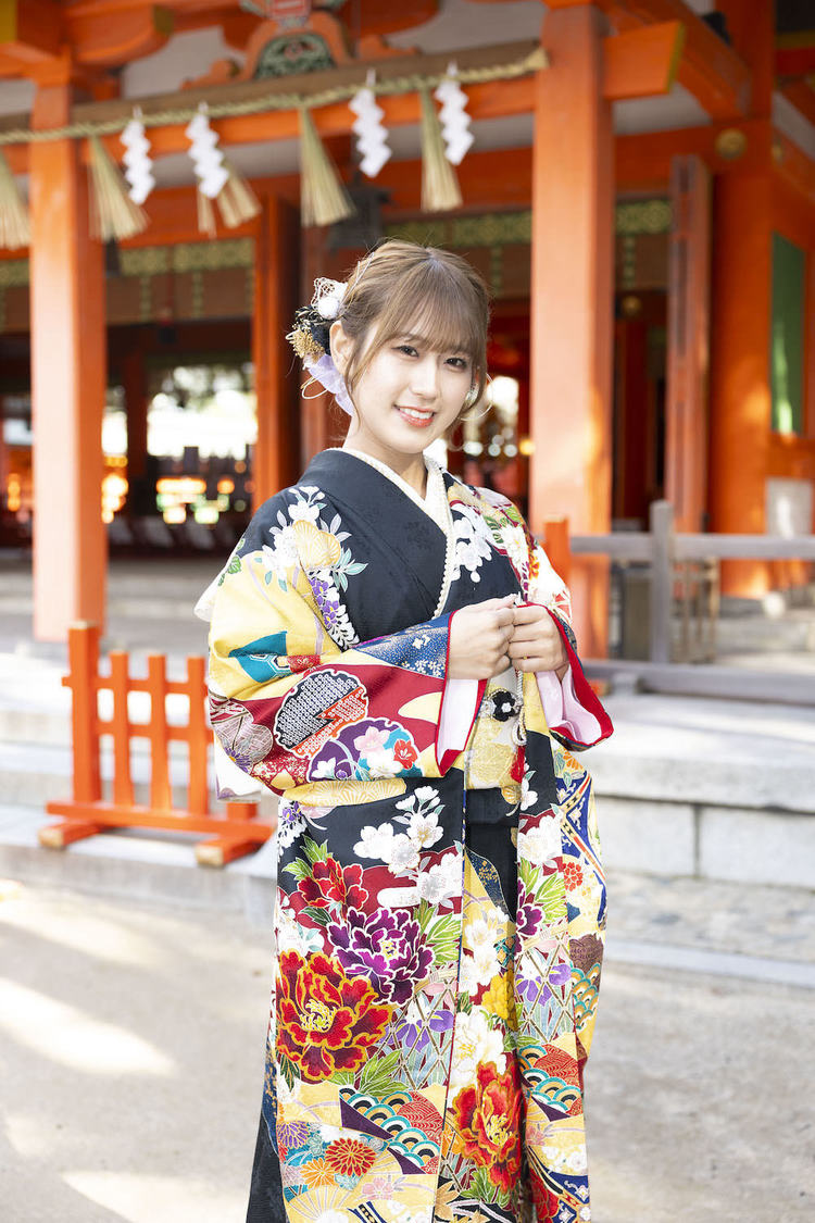 川平聖（HKT48）＜二十歳のつどい＞住吉神社（2025年1月13日／©Mercury）