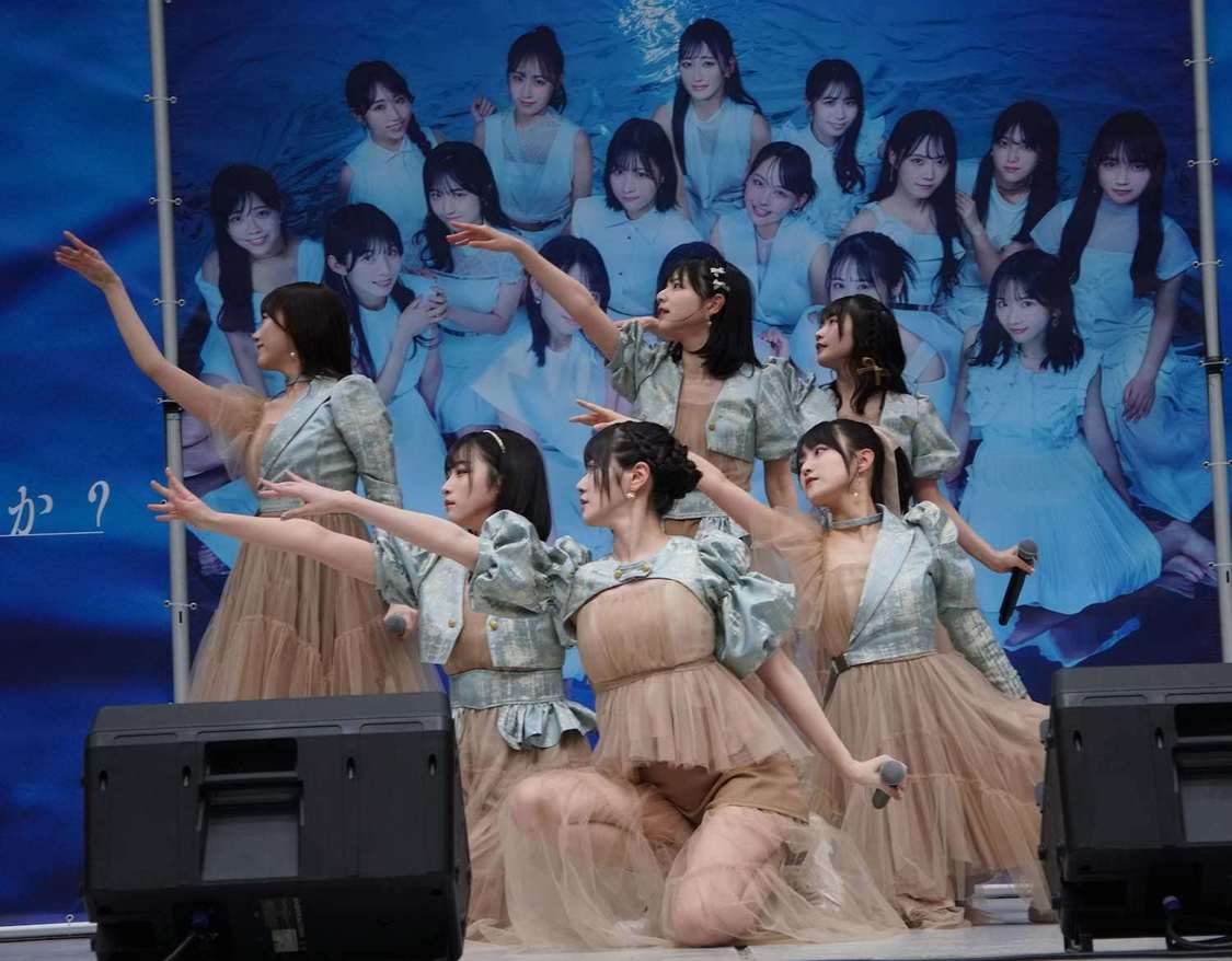 ＜STU48 11thシングル「地平線を見ているか？」発売記念イベント＞ラゾーナ川崎プラザ ルーファ広場（2025年1月19日／©️STU）