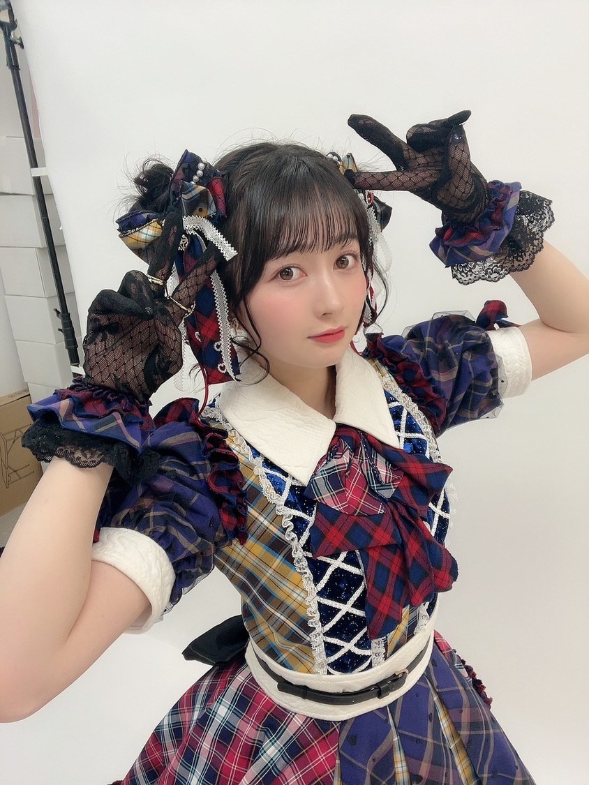 チェックの衣装が着たいなーってお願いした衣装