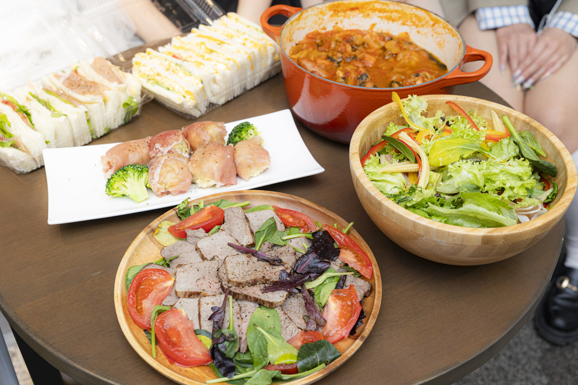 豪華なメニューとなった夏目りこ手作りバレンタイン料理