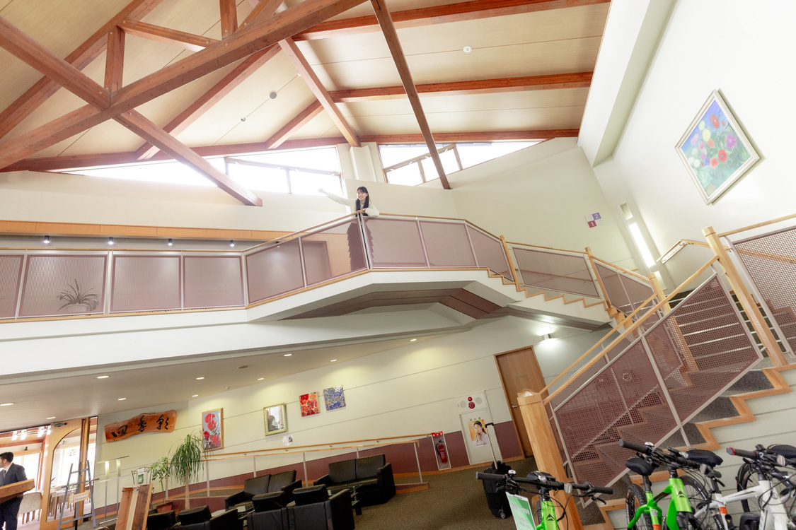 解放感のあるロビー