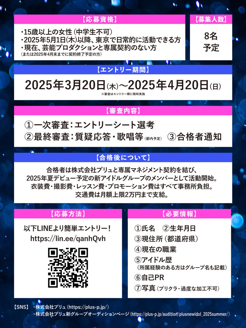 ＜プリュ新グループオーディション＞