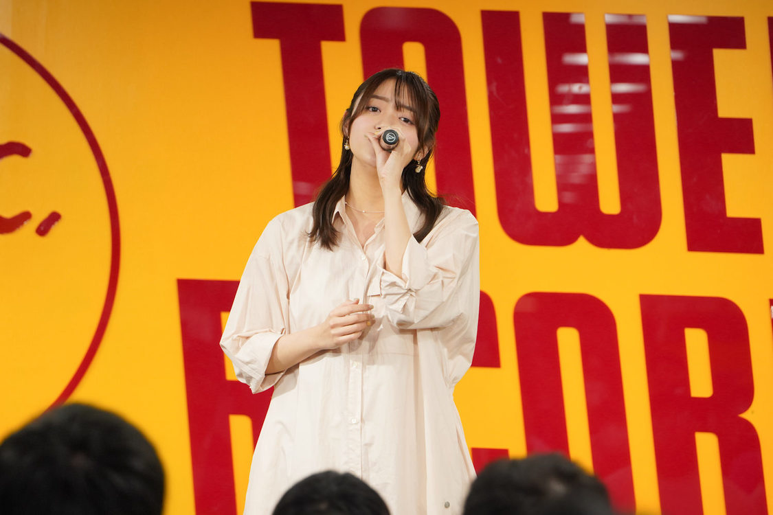 吉川茉優＜アップアップガールズ（仮）＆吉川茉優　合同リリースイベント＞タワーレコード錦糸町パルコ店（2025年3月26日）