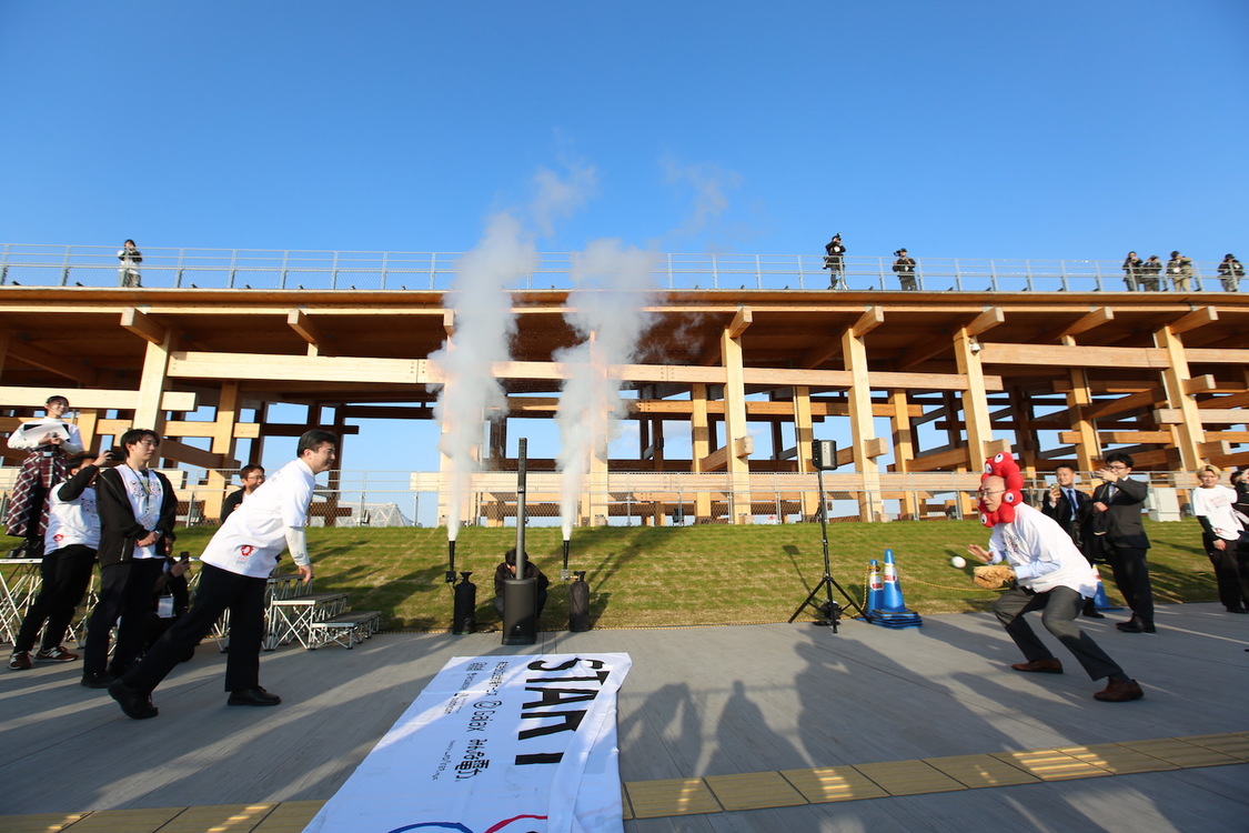 ＜世界キャッチボールプロジェクト＞大屋根リング（2025年4月4日）