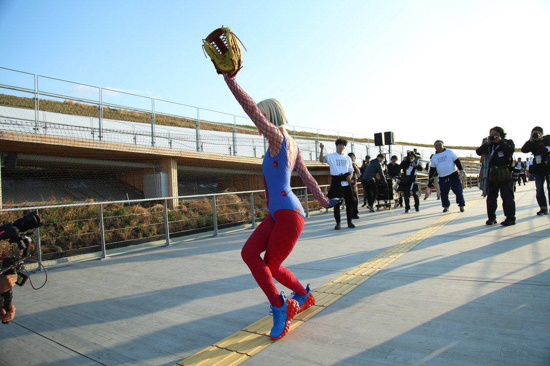 ＜世界キャッチボールプロジェクト＞大屋根リング（2025年4月4日）