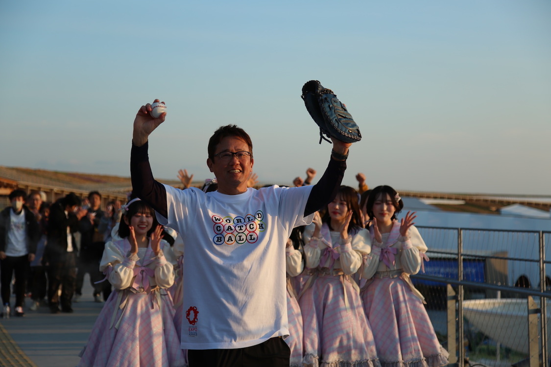 ＜世界キャッチボールプロジェクト＞大屋根リング（2025年4月4日）