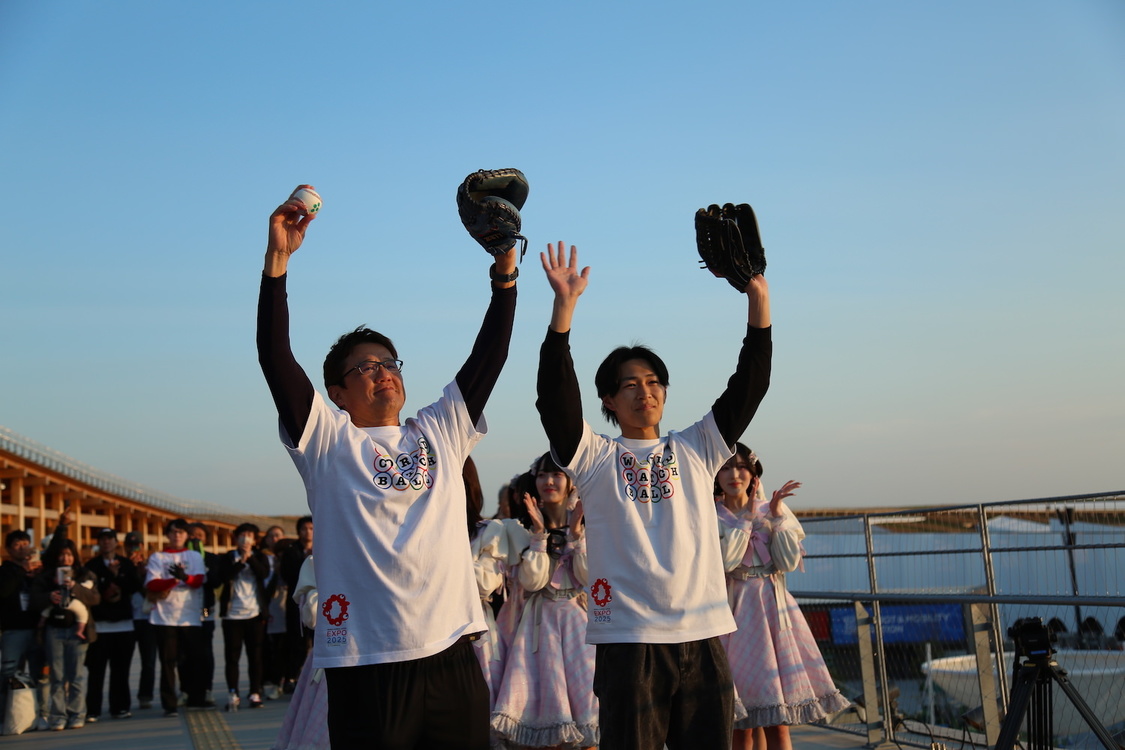 ＜世界キャッチボールプロジェクト＞大屋根リング（2025年4月4日）