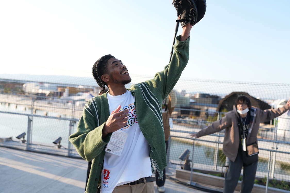 ＜世界キャッチボールプロジェクト＞大屋根リング（2025年4月4日）