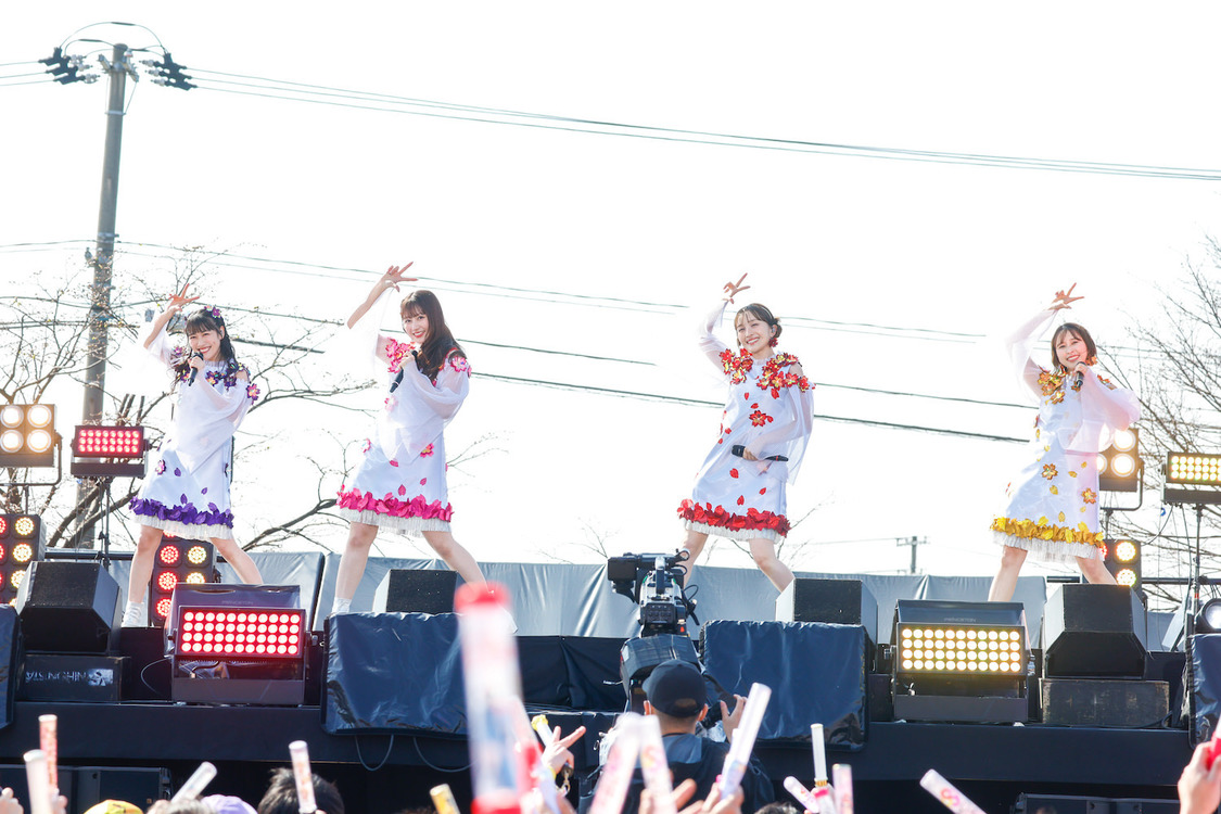 ＜ももクロ春の一大事2025 in 新発田市 〜新発田 新発見！？〜＞新発田市 五十公野公園（2025年4月12日／©︎笹森健一）