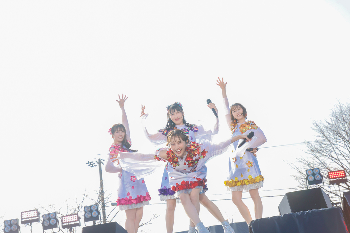 ＜ももクロ春の一大事2025 in 新発田市 〜新発田 新発見！？〜＞新発田市 五十公野公園（2025年4月12日／©︎笹森健一）