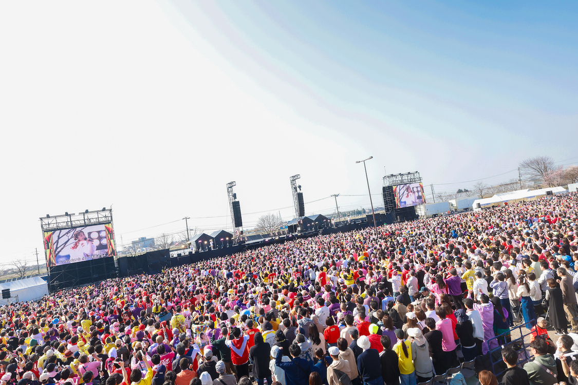 ＜ももクロ春の一大事2025 in 新発田市 〜新発田 新発見！？〜＞新発田市 五十公野公園（2025年4月12日／©︎笹森健一）