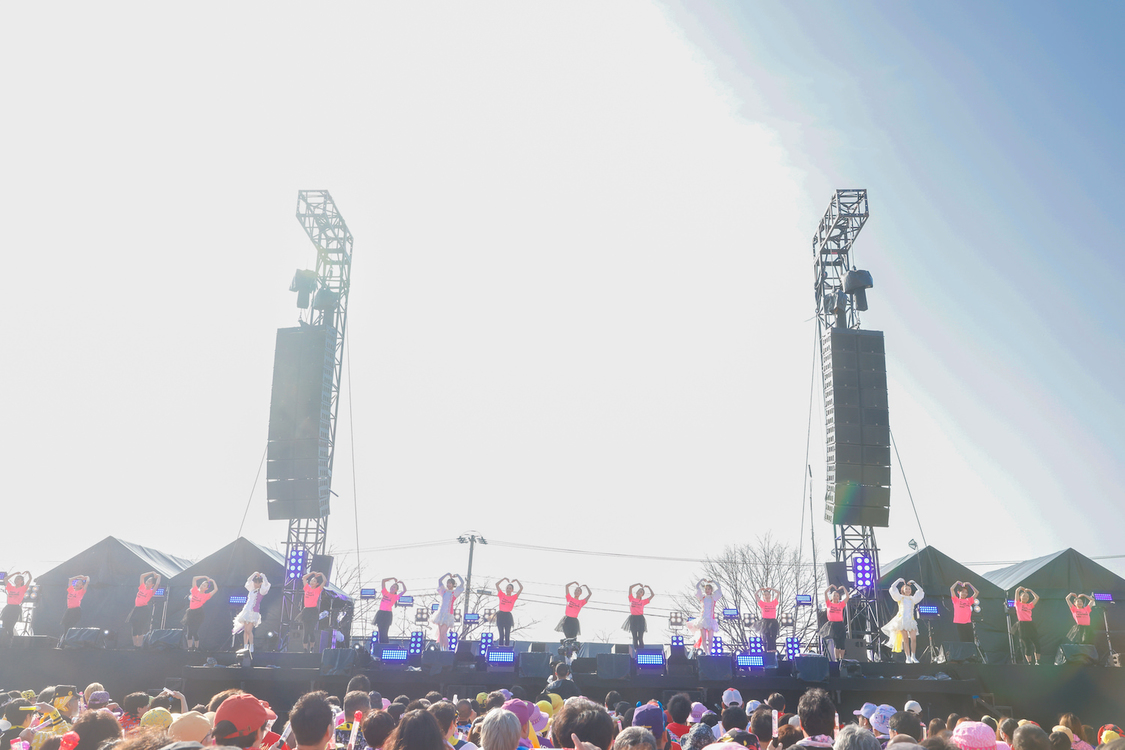 ＜ももクロ春の一大事2025 in 新発田市 〜新発田 新発見！？〜＞新発田市 五十公野公園（2025年4月12日／©︎笹森健一）