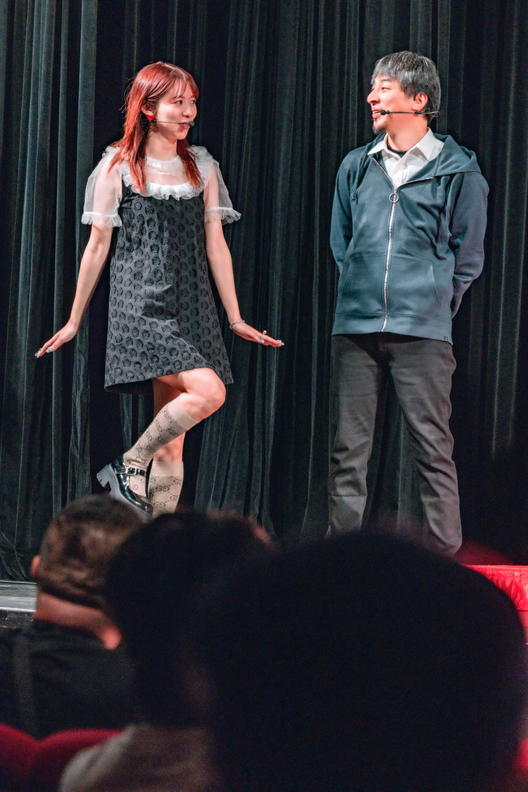 槙田紗子、ひろゆき＜UP-T 新CM発表会見＞ヒューリックホール東京（2025年4月30日）