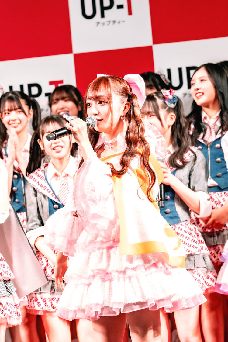 日比野芽奈＜UP-T 新CM発表会見＞ヒューリックホール東京（2025年4月30日）