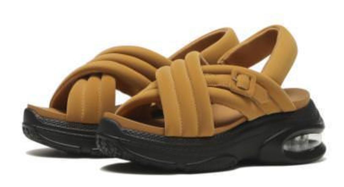 ボリュームパフィークロスサンダル