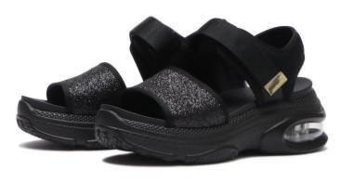 ボリュームグリッターサンダル6.5