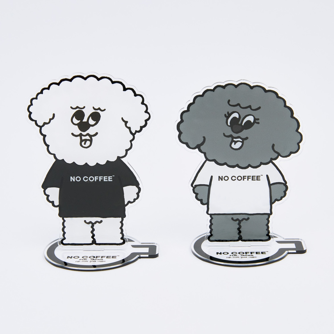 「アクリルスタンド（エヌオくん／シオフィちゃん）」