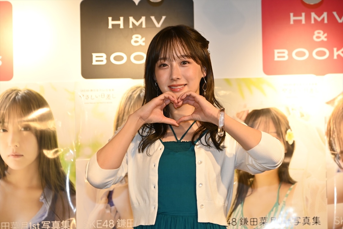 ＜SKE48 鎌田菜月 1st 写真集 『やさしい日差し』 発売記念イベント＞HMV&BOOKS SHIBUYA（2025年5月24日／Ⓒ2025 Zest, Inc.）