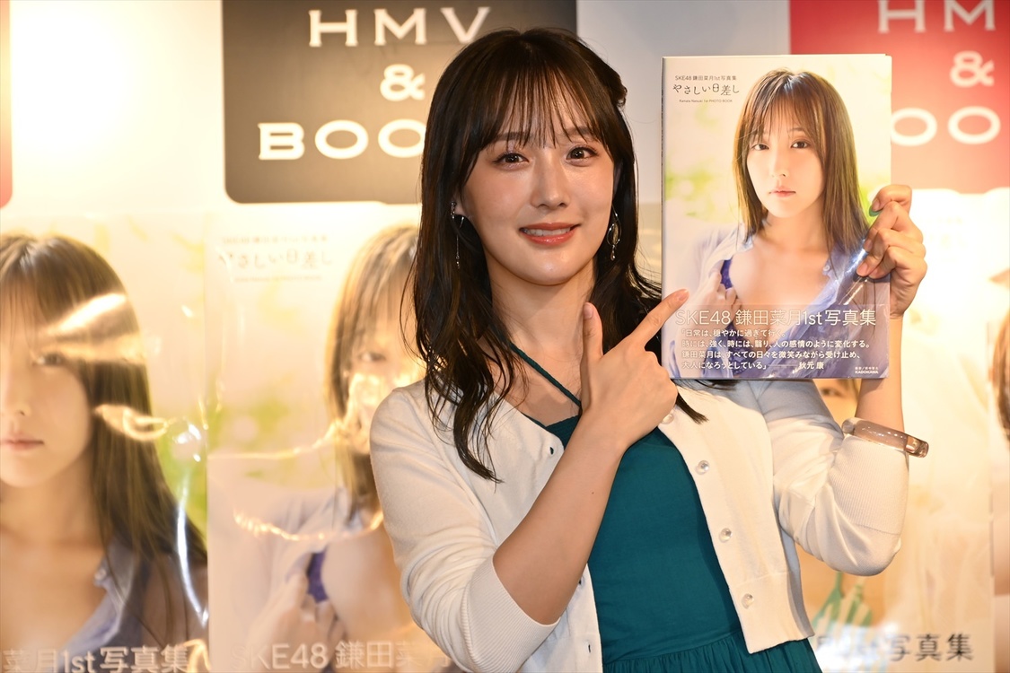 ＜SKE48 鎌田菜月 1st 写真集 『やさしい日差し』 発売記念イベント＞HMV&BOOKS SHIBUYA（2025年5月24日／Ⓒ2025 Zest, Inc.）