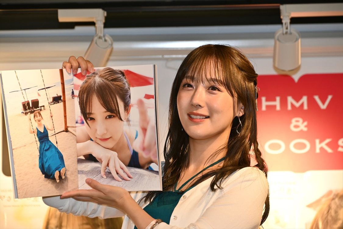＜SKE48 鎌田菜月 1st 写真集 『やさしい日差し』 発売記念イベント＞HMV&BOOKS SHIBUYA（2025年5月24日／Ⓒ2025 Zest, Inc.）