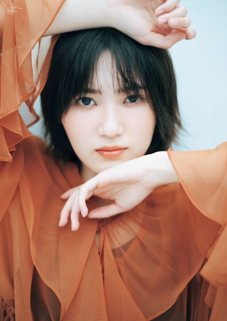 「B.L.T.2025年8月号」ローソンエンタテインメント購入特典ポスター【的野美青（櫻坂46）】（裏）