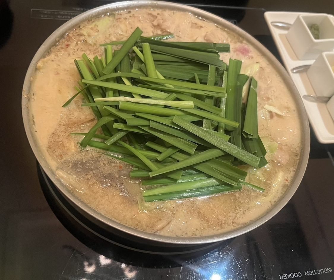 博多で食べたもつ鍋！