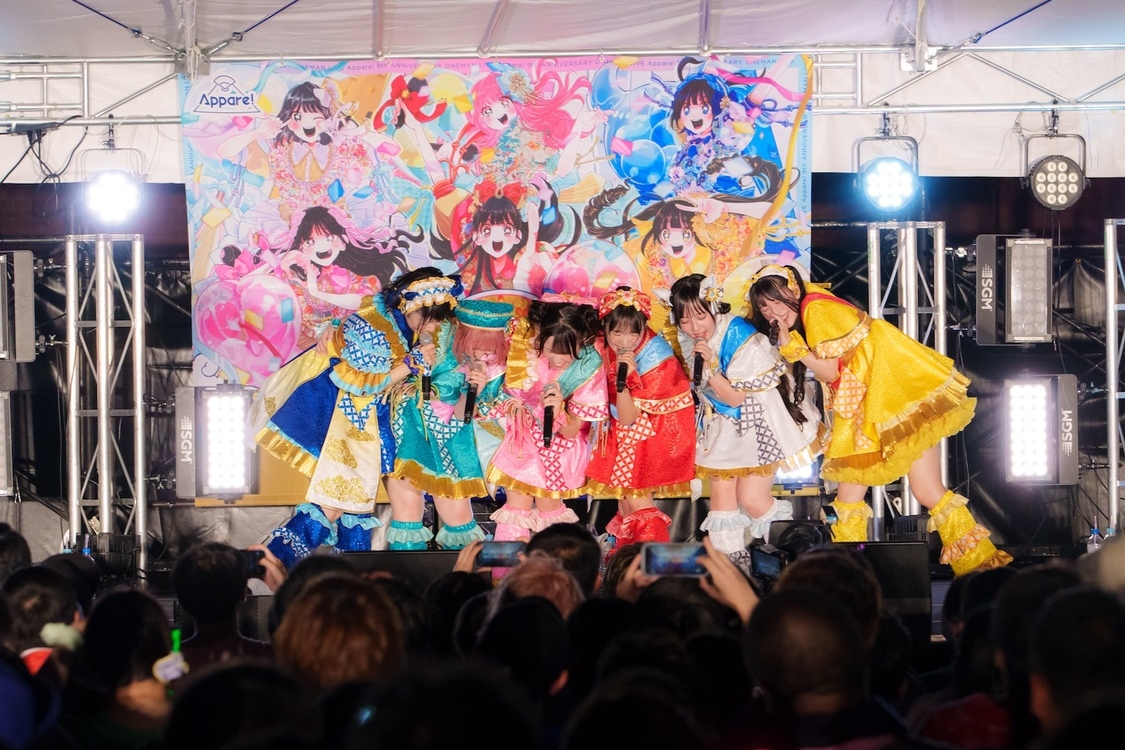 Appare!9周年ワンマンライブ〜9年目のありがとう。ここから、もっと〜｜横浜赤レンガ倉庫 野外ステージ（PHOTO BY 下山春香）