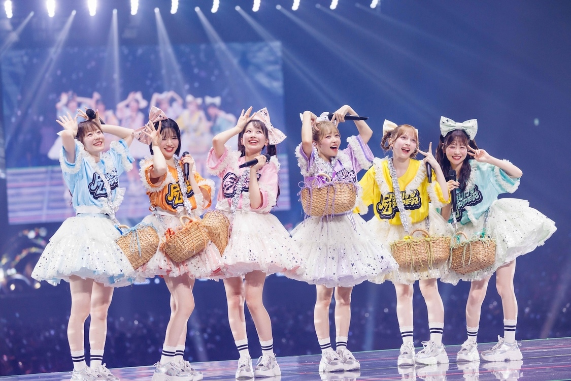 ＜さいたまスーパーアリーナ25周年 FRUITS ZIPPER 3rd ANNIVERSARY 超超超めでたいライブ -さん-＞さいたまスーパーアリーナ（2025年8月2日、3日）｜PHOTO：ヨシモリユウナ、高田梓、ハタサト