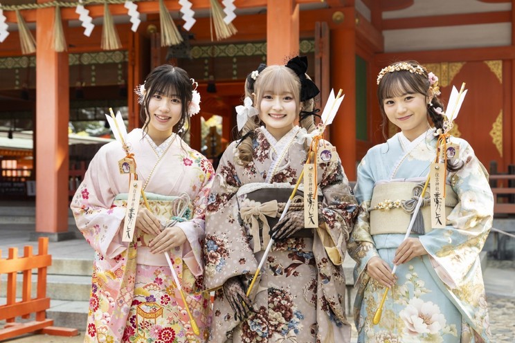 HKT48石橋颯ら3名が成人式！「Irreplaceable世代」を宣言（1月12日）（ⒸMercury）