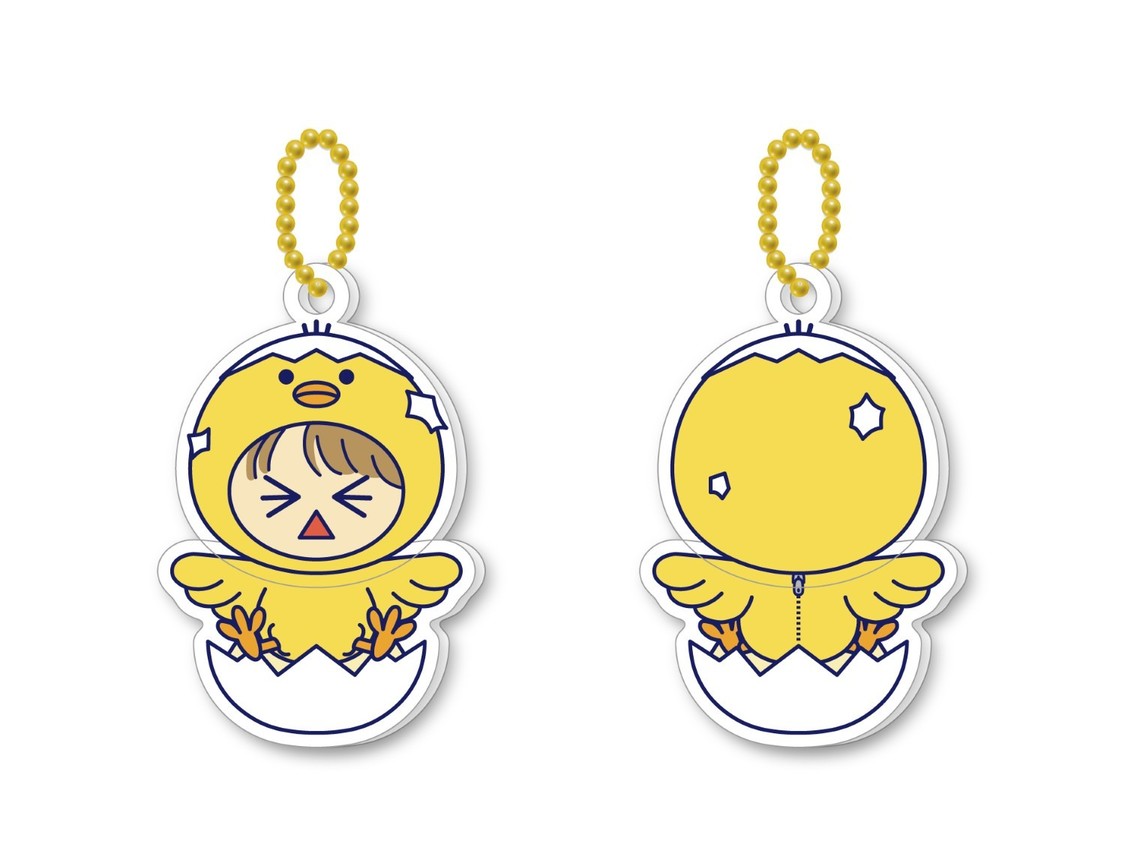 ヒヨコのぶらぶらキーホルダー