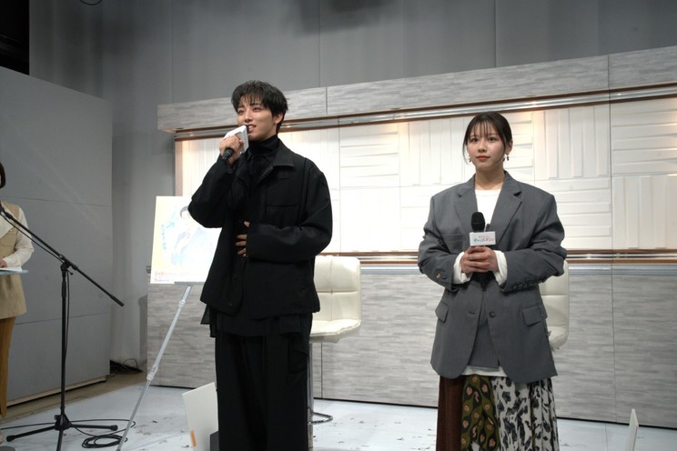 W主演の渡邉美穂と高尾颯斗（ONE N' ONLY）