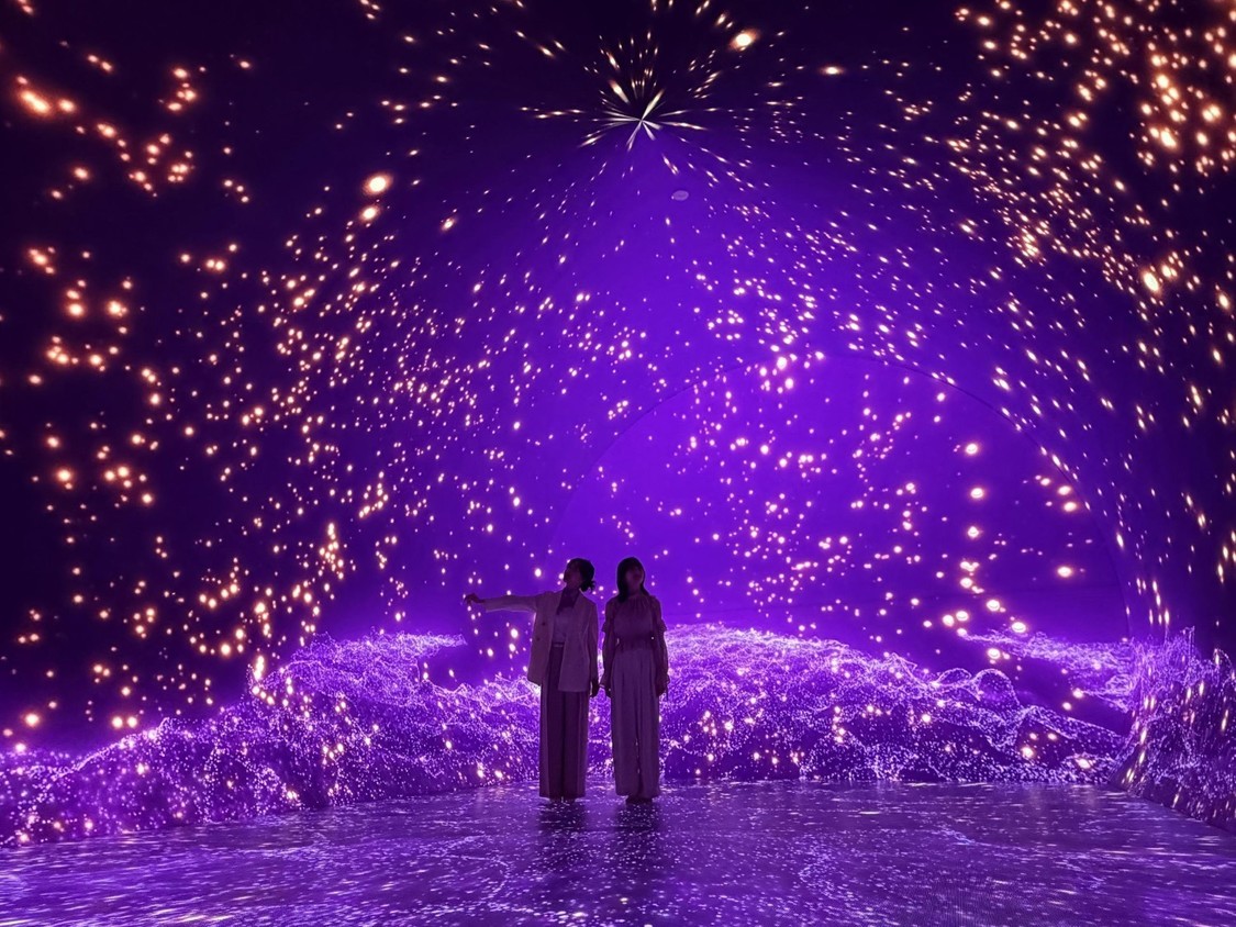 本田姉妹がワンダリア横浜を撮影