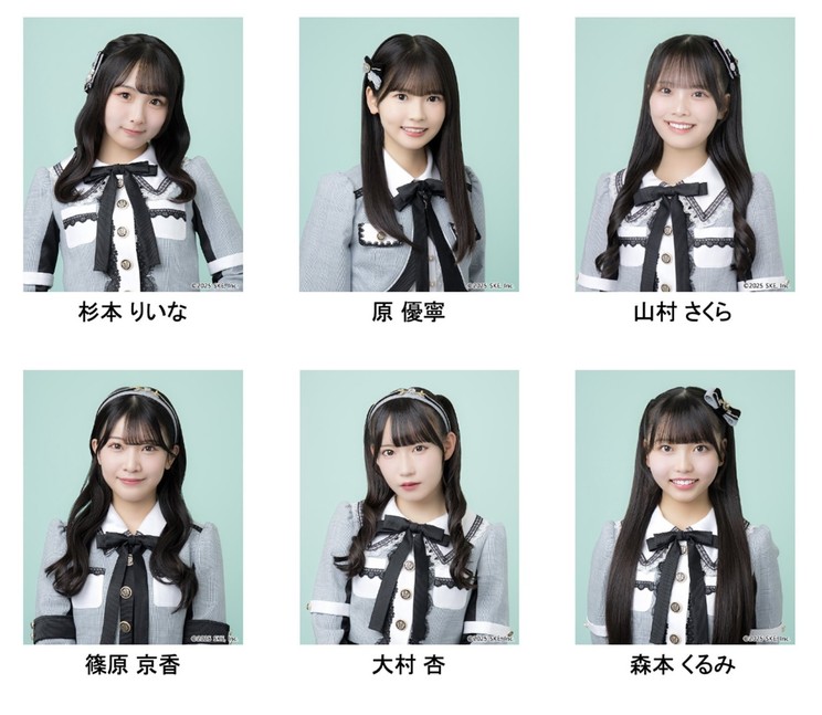 杉本りいな、原優寧、山村さくら、篠原京香、大村杏、森本くるみ